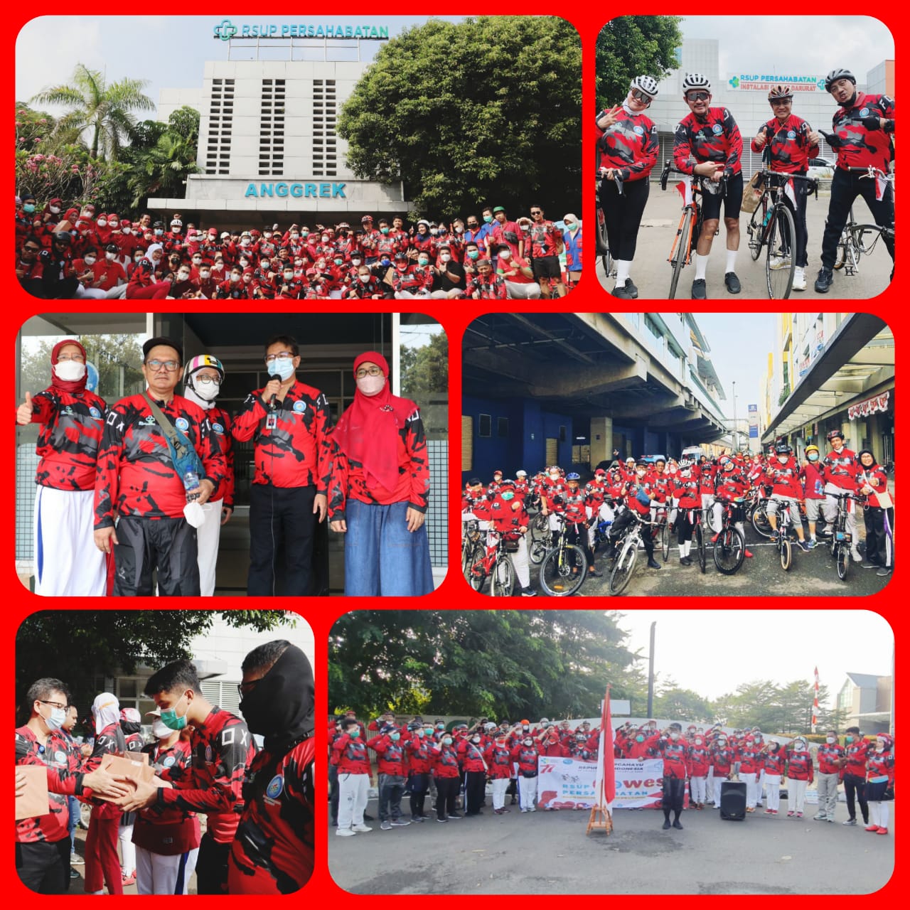 Gowes RSUP Persahabatan Dalam Rangka Peringatan Hari Ulang Tahun ke-77 Republik Indonesia