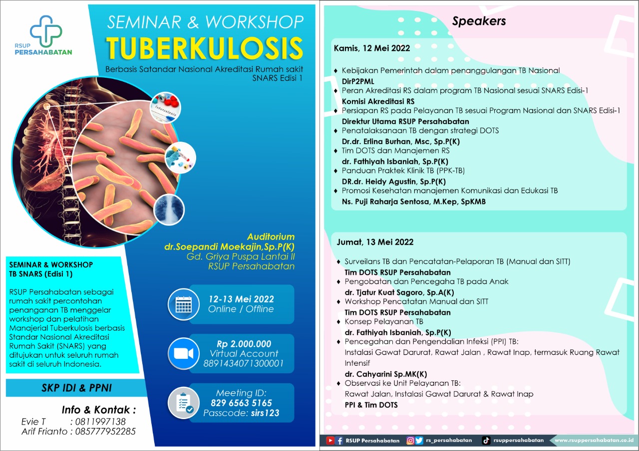 Seminar dan Workshop TB Berbasis Standar Nasional Akreditasi Rumah Sakit (SNARS Edisi I.1)