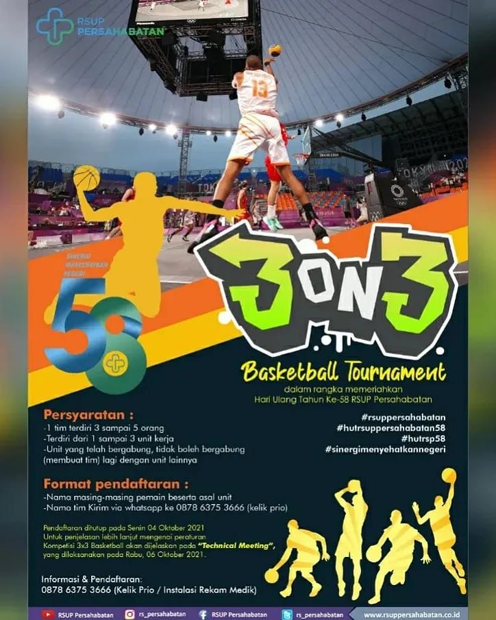 Basketball Tournament Dalam Rangka HUT ke-58 RSUP Persahabatan