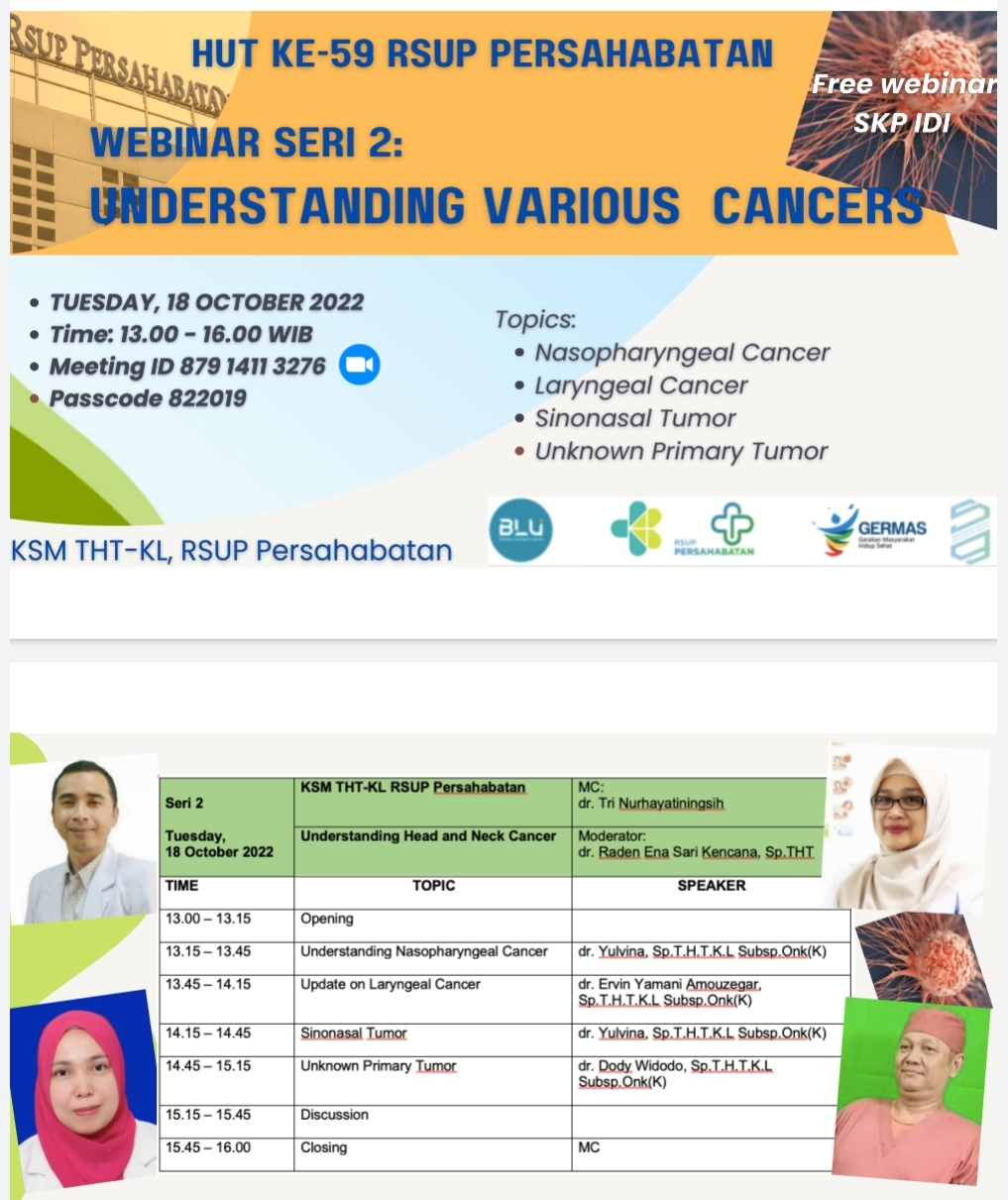 Webinar Seri 2: Understanding Various Cancers, KSM THT