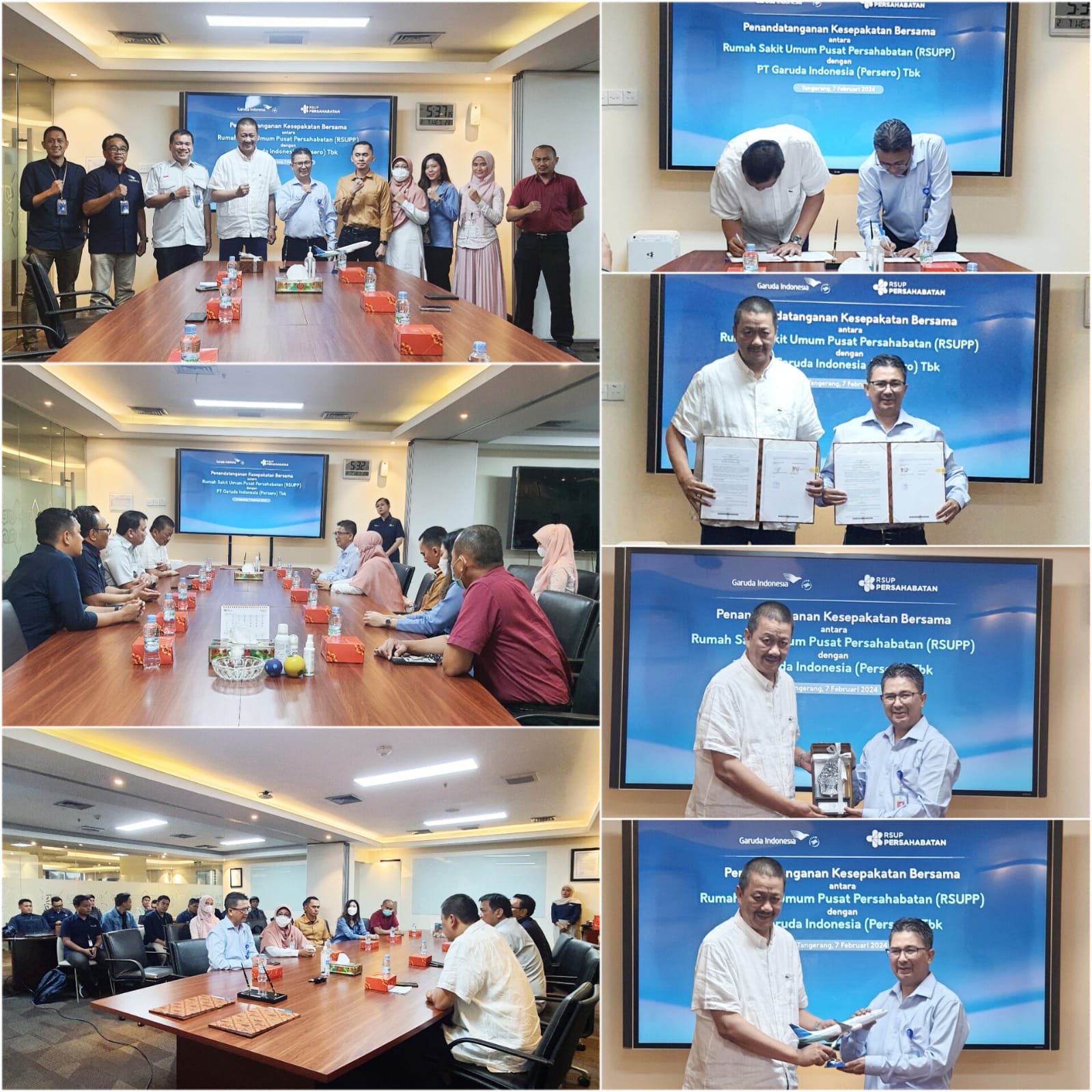 Penandataganan Kerjasama Program Transplantasi Paru RSUP Persahabatan dengan PT Garuda Indonesia