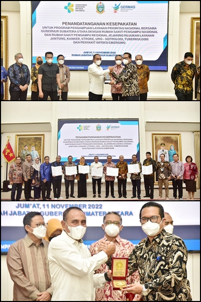 Pengampuan Layanan Prioritas Serta Penandatanganan MoU Dengan Pemerintah Propinsi Sumatera Utara